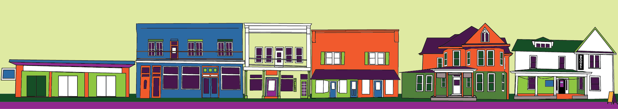 Downtown Floyd (A work in progress) © Pam Hollins