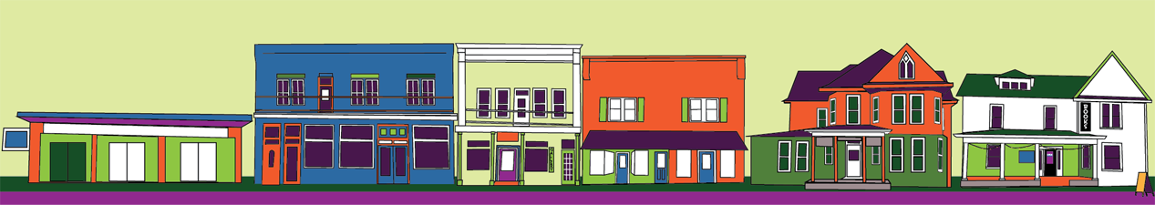 Downtown Floyd (A work in progress) © Pam Hollins